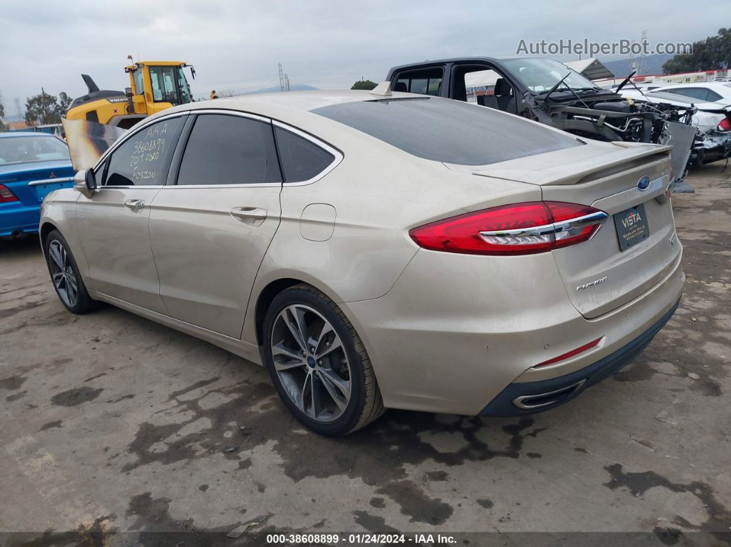 2019 Ford Fusion Titanium Gold vin: 3FA6P0K96KR174763