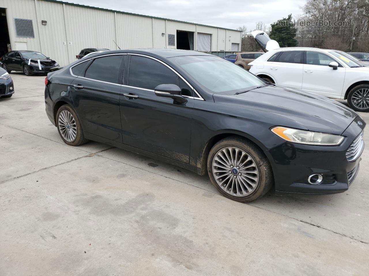 2013 Ford Fusion Titanium Black vin: 3FA6P0K97DR127261