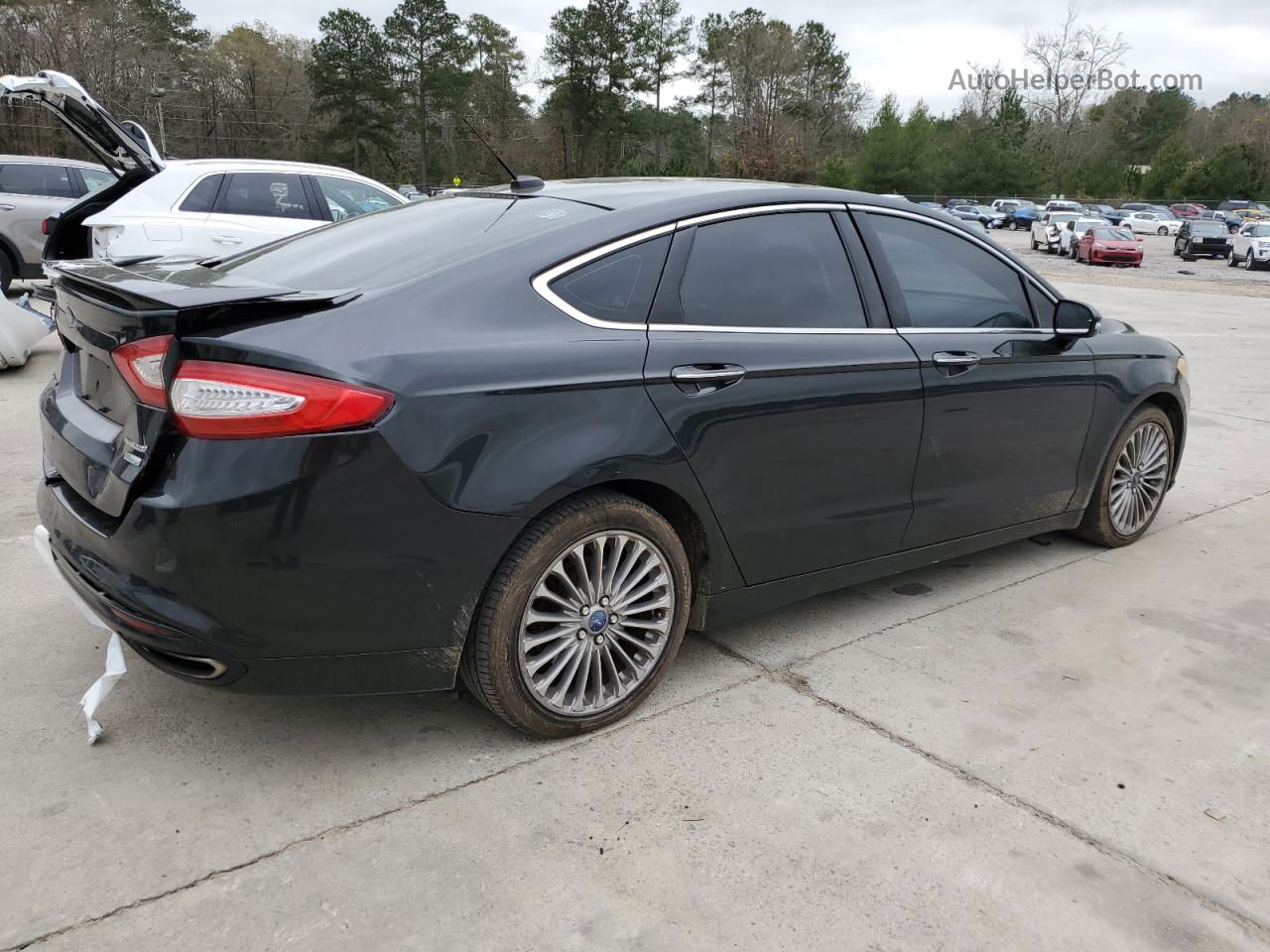 2013 Ford Fusion Titanium Black vin: 3FA6P0K97DR127261