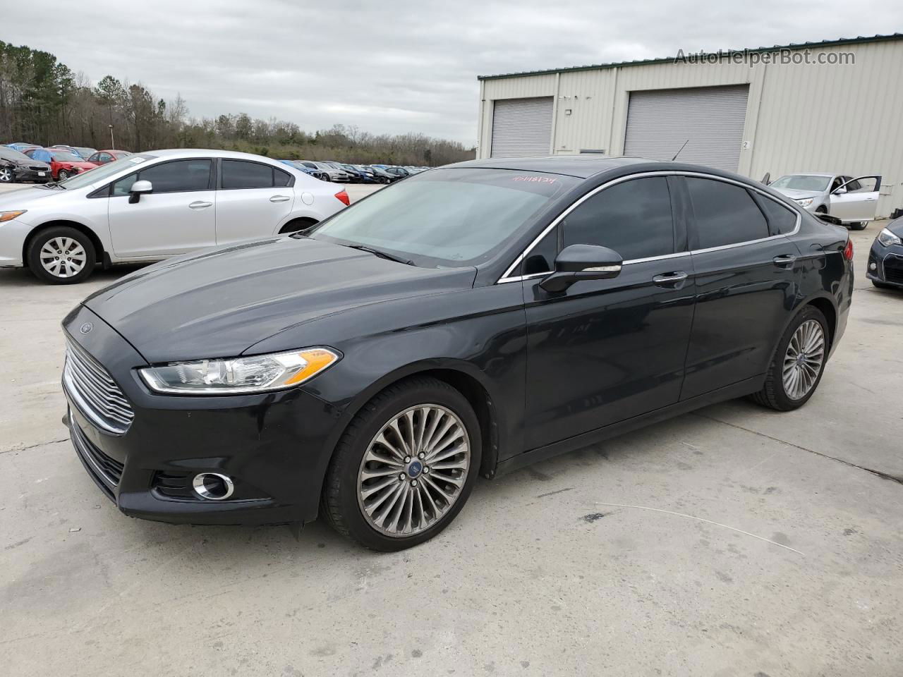 2013 Ford Fusion Titanium Black vin: 3FA6P0K97DR127261