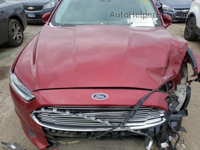 2013 Ford Fusion Titanium Red vin: 3FA6P0K98DR148099