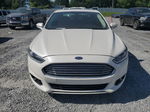 2015 Ford Fusion Titanium White vin: 3FA6P0K98FR143133