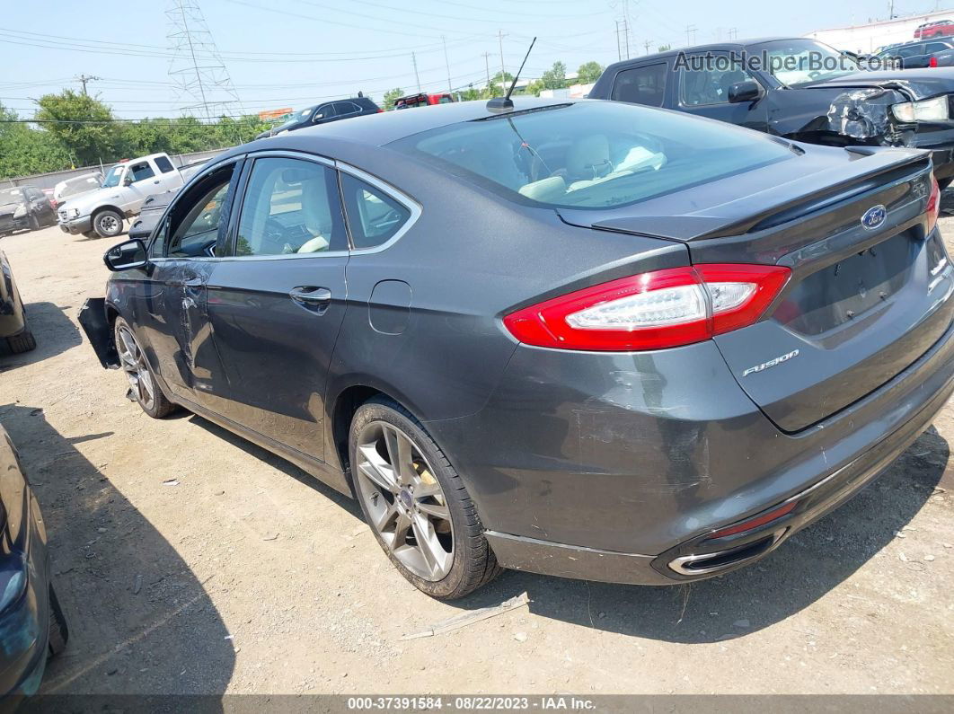 2015 Ford Fusion Titanium Gray vin: 3FA6P0K98FR179839