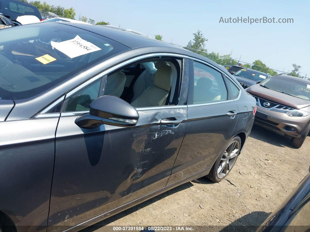 2015 Ford Fusion Titanium Gray vin: 3FA6P0K98FR179839