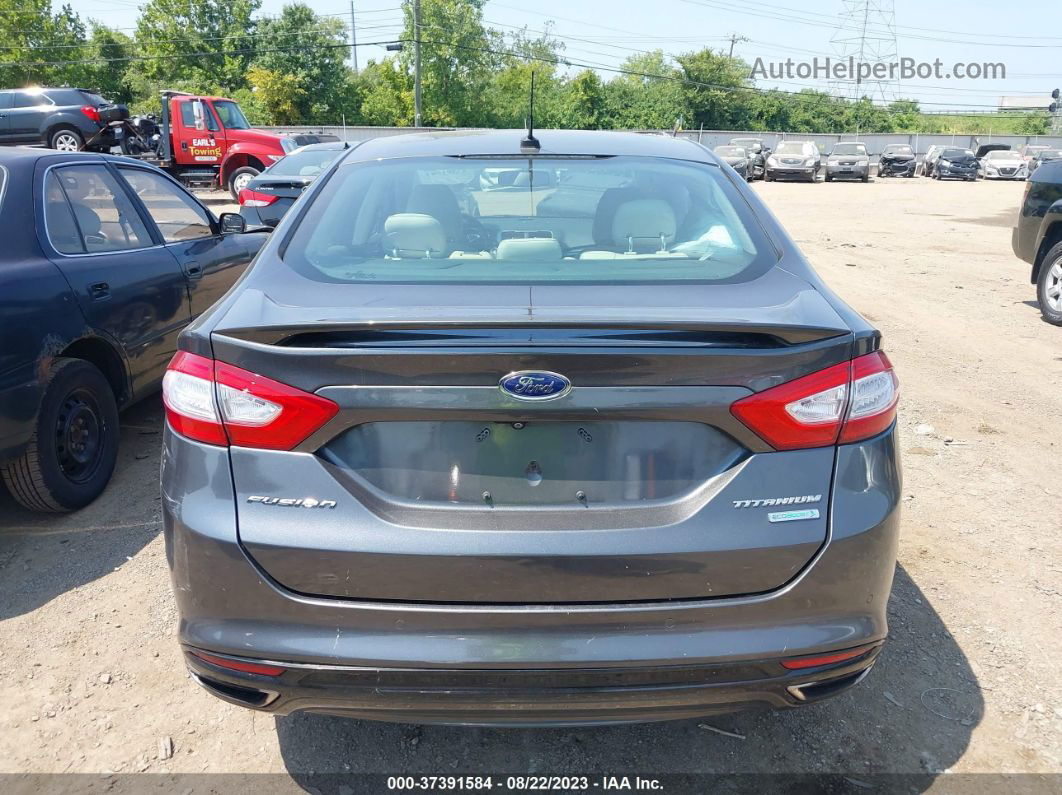 2015 Ford Fusion Titanium Gray vin: 3FA6P0K98FR179839