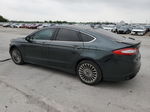 2016 Ford Fusion Titanium Teal vin: 3FA6P0K98GR158877