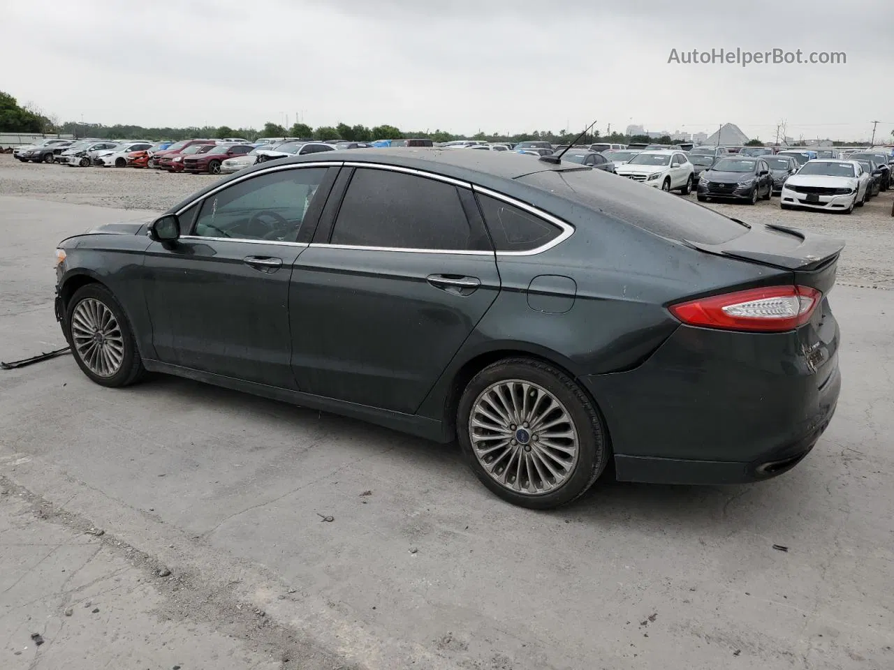 2016 Ford Fusion Titanium Бирюзовый vin: 3FA6P0K98GR158877