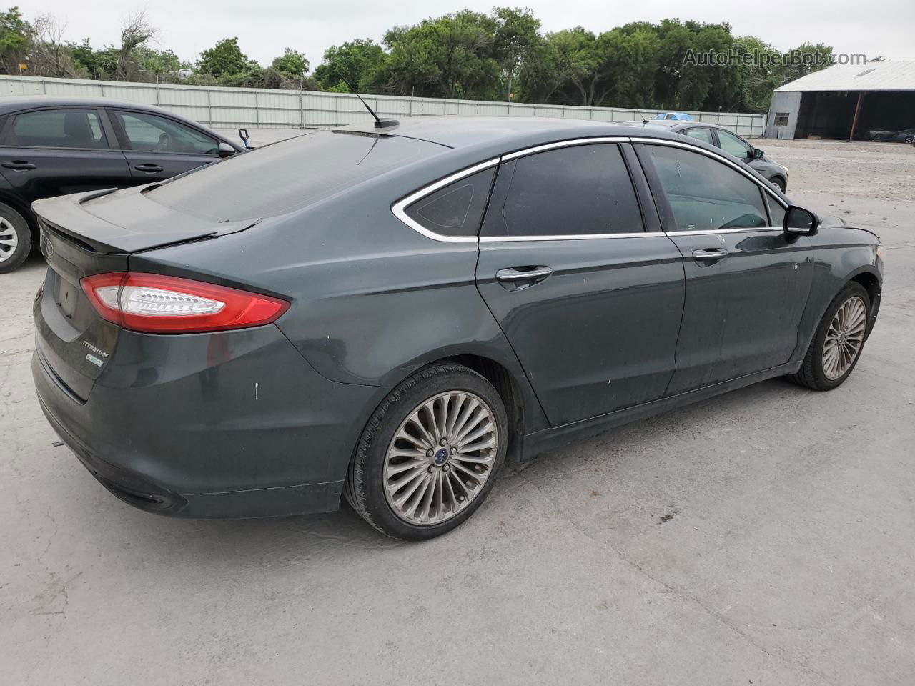 2016 Ford Fusion Titanium Бирюзовый vin: 3FA6P0K98GR158877