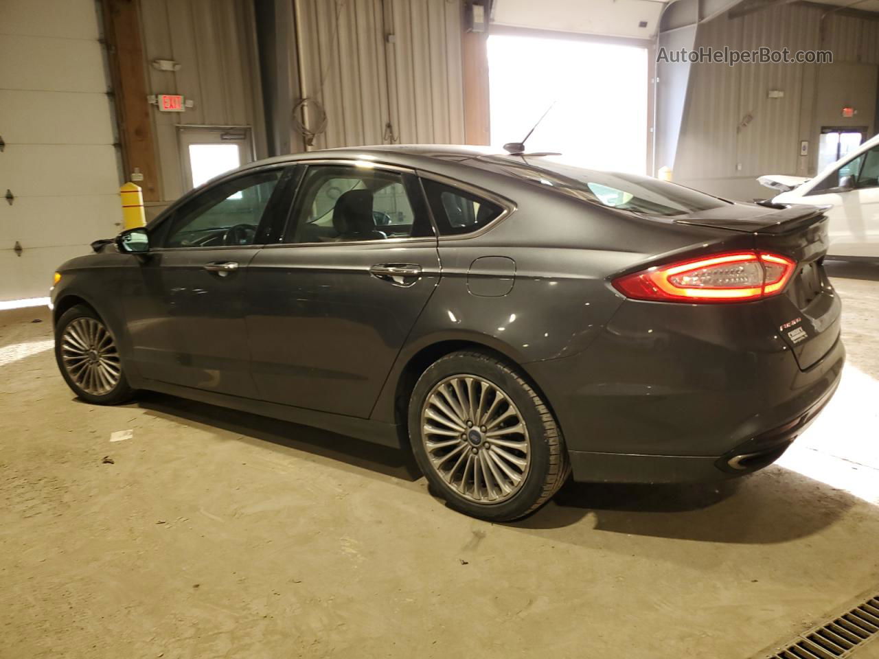 2016 Ford Fusion Titanium Серый vin: 3FA6P0K98GR174223