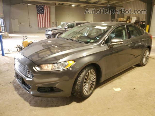 2016 Ford Fusion Titanium Gray vin: 3FA6P0K98GR174223