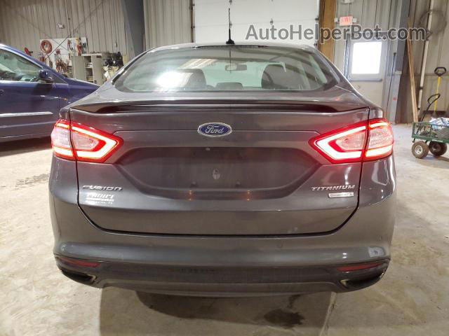 2016 Ford Fusion Titanium Gray vin: 3FA6P0K98GR174223