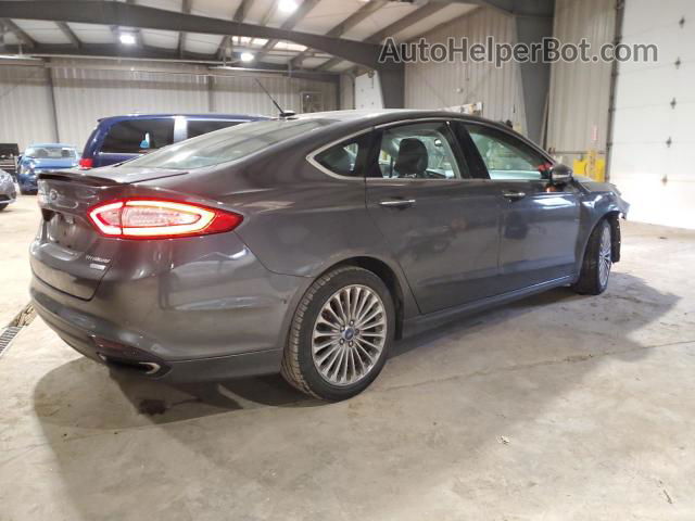 2016 Ford Fusion Titanium Gray vin: 3FA6P0K98GR174223