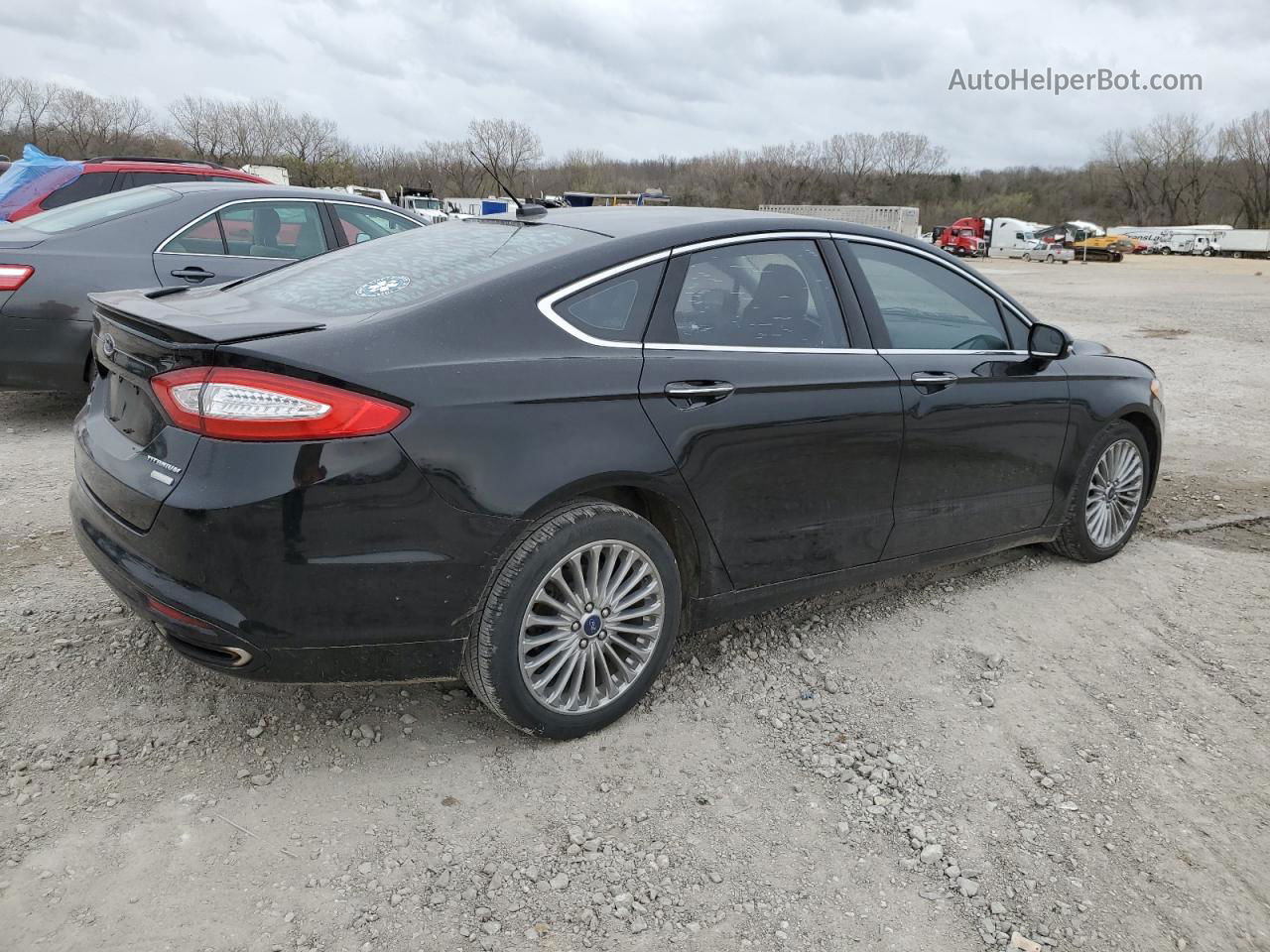 2016 Ford Fusion Titanium Black vin: 3FA6P0K98GR361588