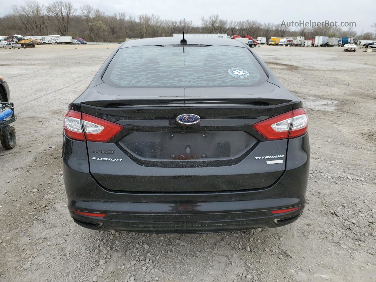 2016 Ford Fusion Titanium Black vin: 3FA6P0K98GR361588