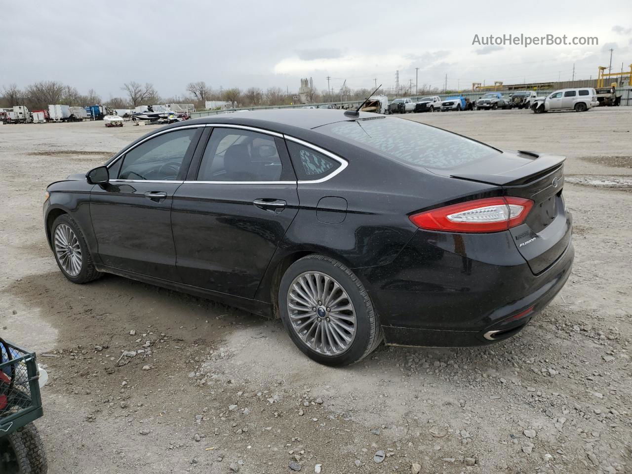 2016 Ford Fusion Titanium Black vin: 3FA6P0K98GR361588