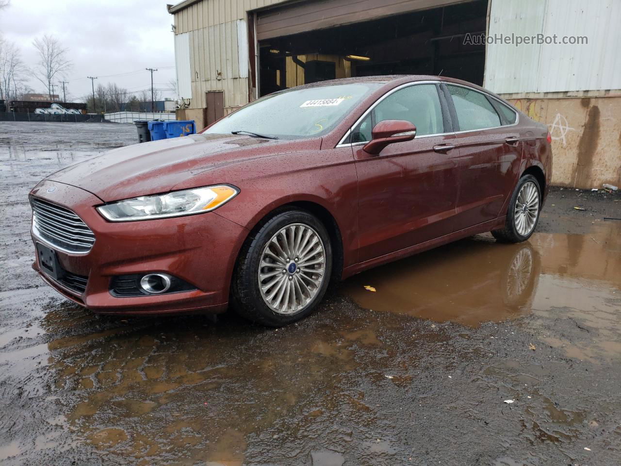 2016 Ford Fusion Titanium Red vin: 3FA6P0K98GR370176