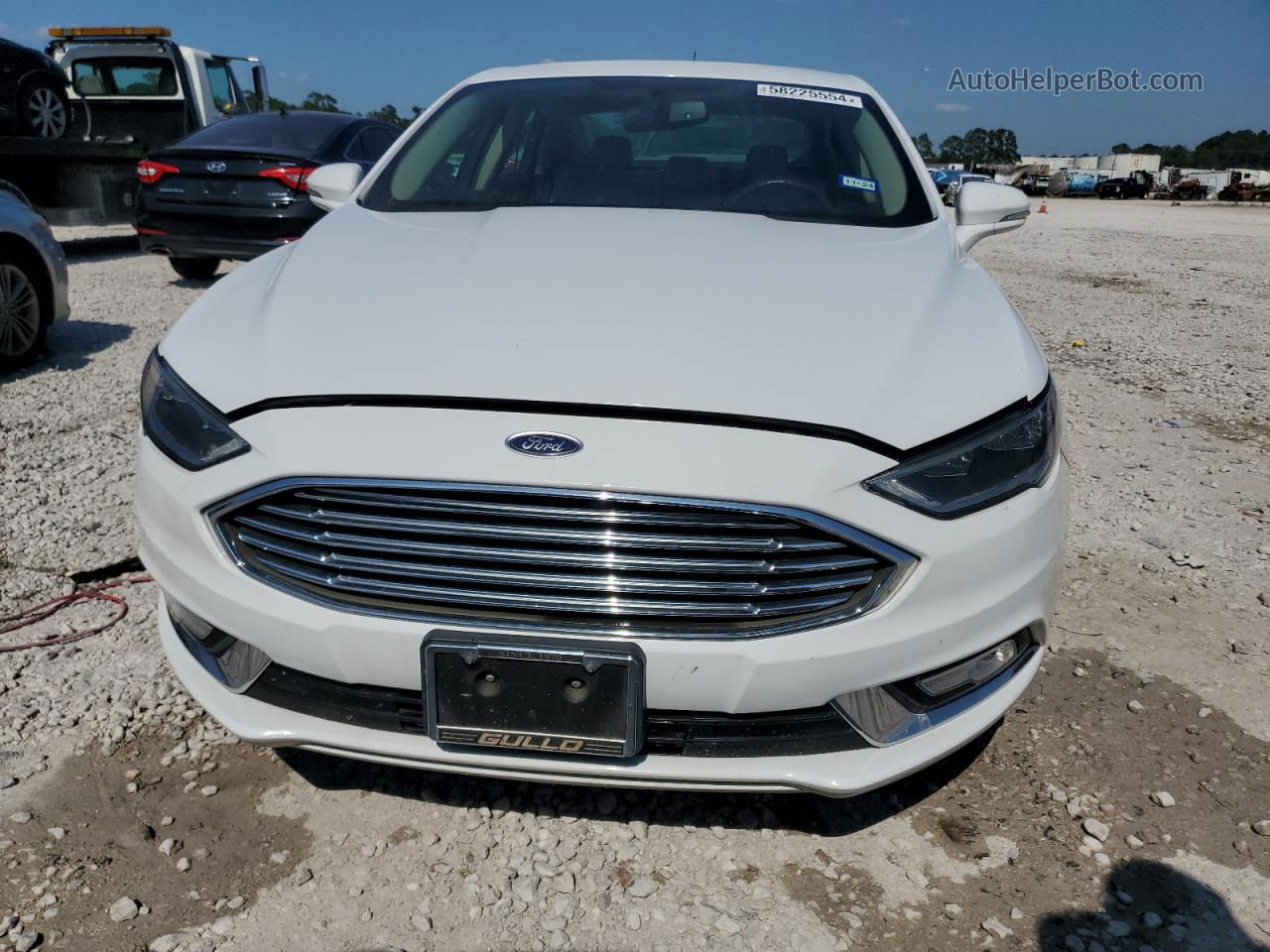 2017 Ford Fusion Titanium White vin: 3FA6P0K98HR124004