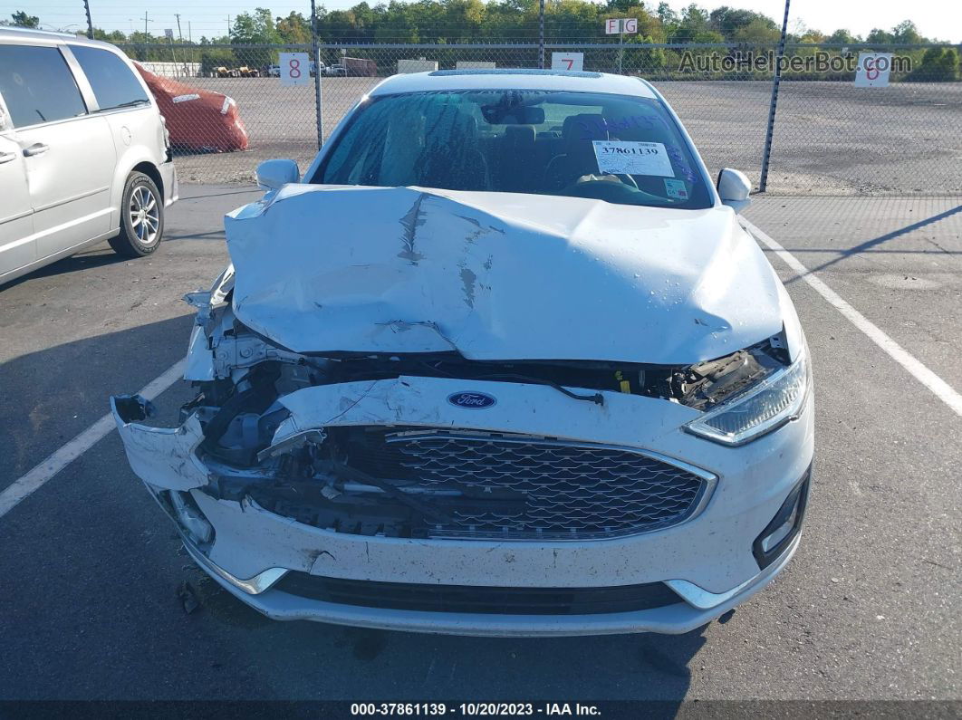 2020 Ford Fusion Titanium Белый vin: 3FA6P0K98LR175933