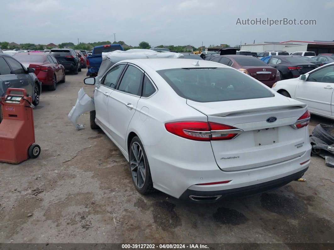 2020 Ford Fusion Titanium White vin: 3FA6P0K98LR202726