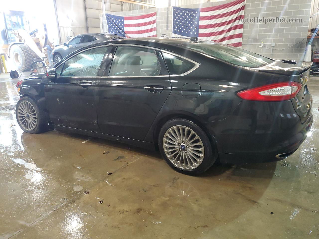 2013 Ford Fusion Titanium Черный vin: 3FA6P0K99DR139167