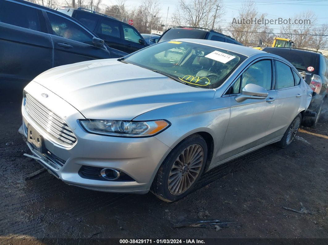 2013 Ford Fusion Titanium Silver vin: 3FA6P0K99DR208035