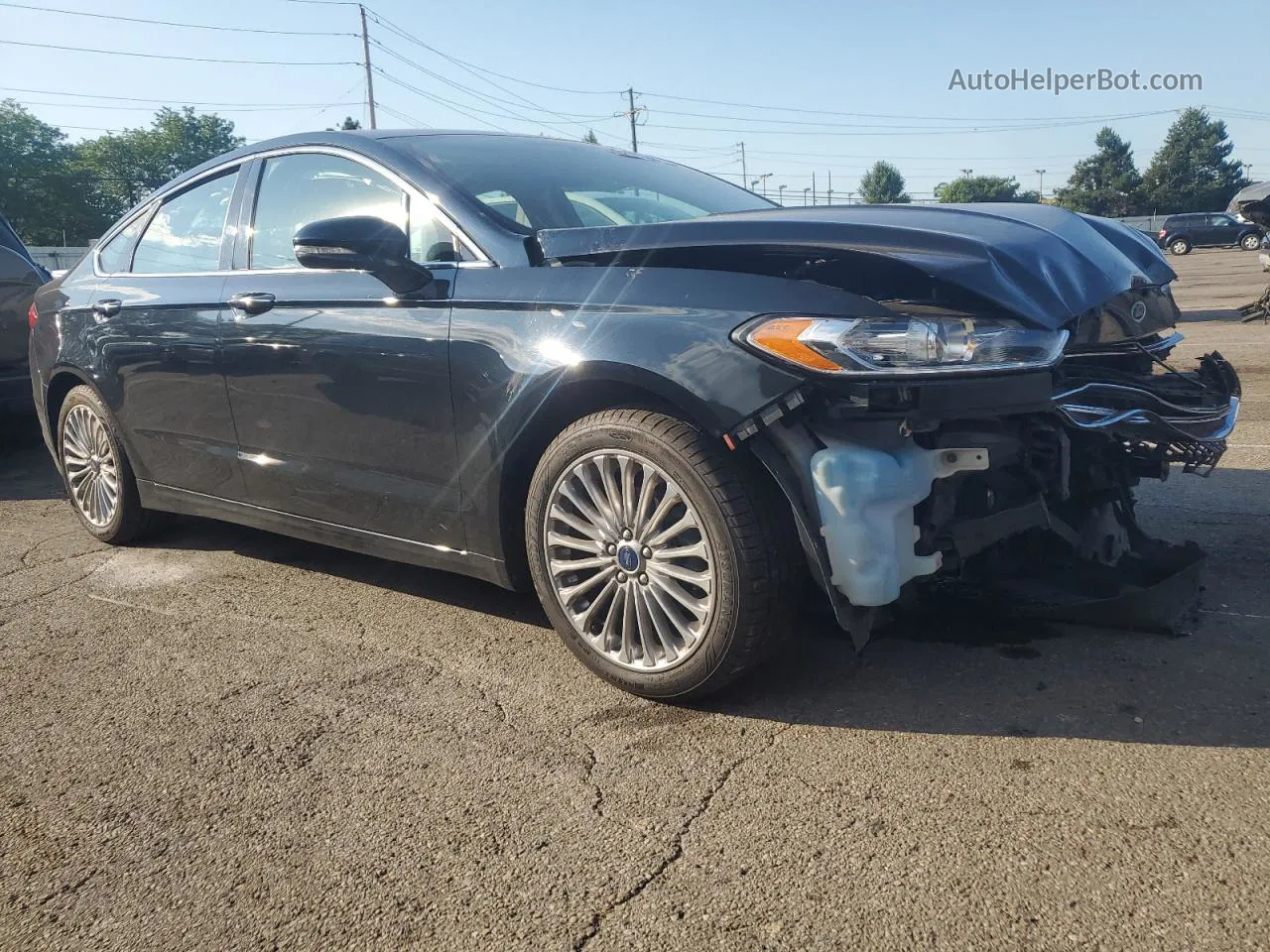 2014 Ford Fusion Titanium Black vin: 3FA6P0K99ER168394