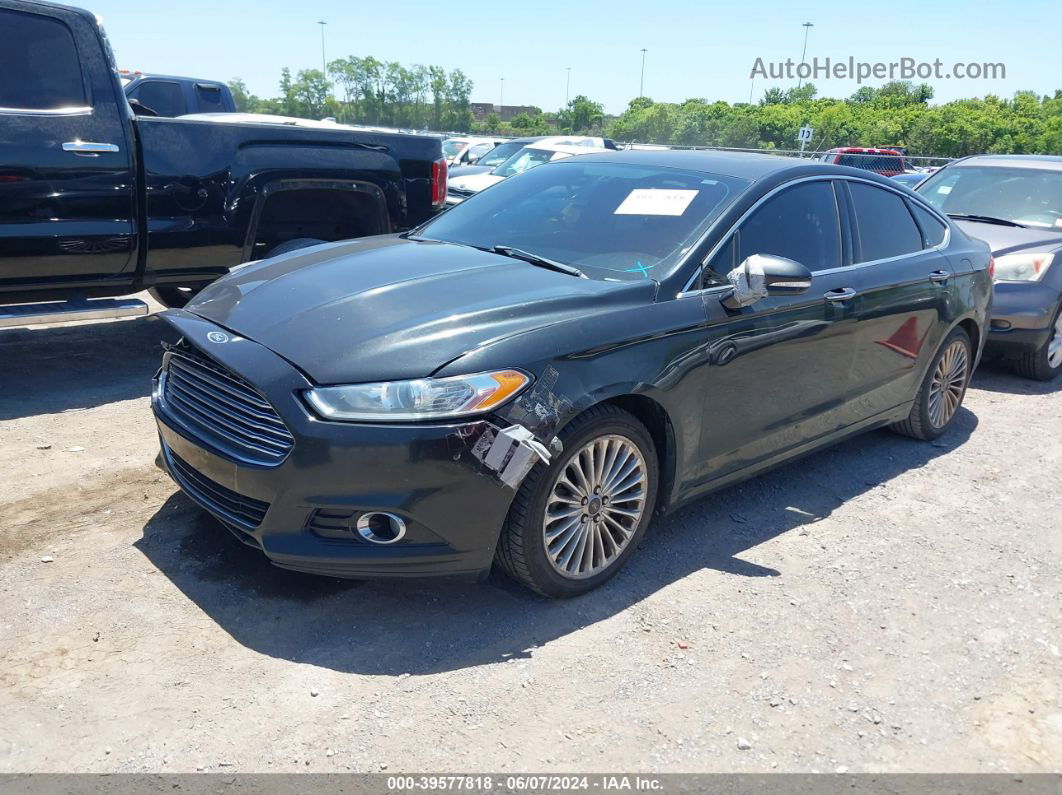 2014 Ford Fusion Titanium Black vin: 3FA6P0K99ER257429