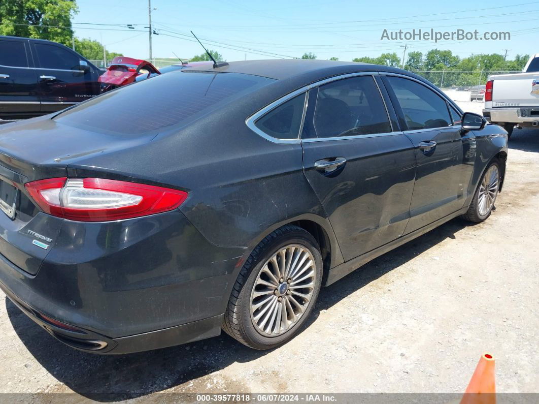 2014 Ford Fusion Titanium Black vin: 3FA6P0K99ER257429