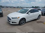 2015 Ford Fusion Titanium White vin: 3FA6P0K99FR263779