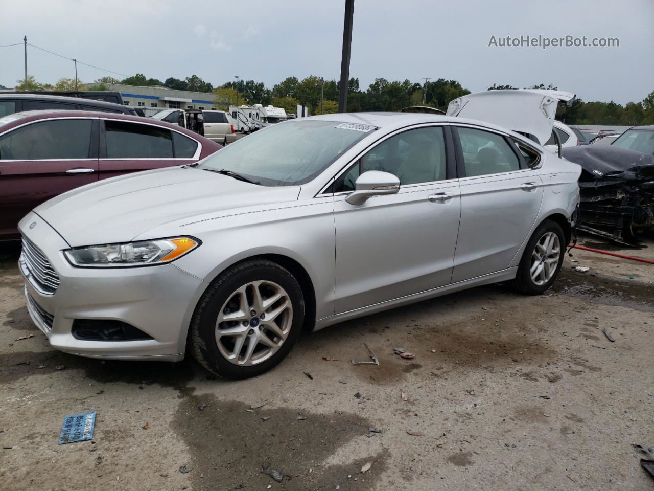 2016 Ford Fusion Titanium Silver vin: 3FA6P0K99GR320371