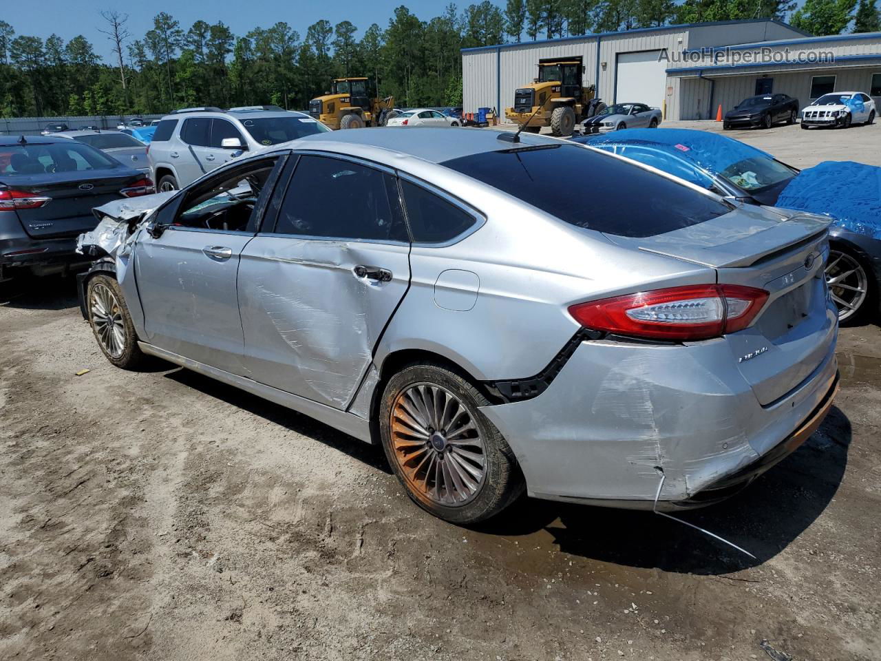 2016 Ford Fusion Titanium Silver vin: 3FA6P0K99GR344119