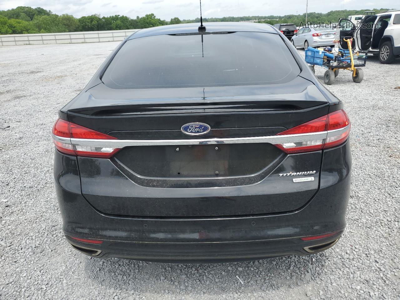 2017 Ford Fusion Titanium Black vin: 3FA6P0K99HR130202