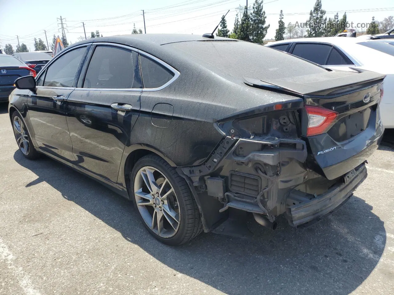 2013 Ford Fusion Titanium Black vin: 3FA6P0K9XDR148816