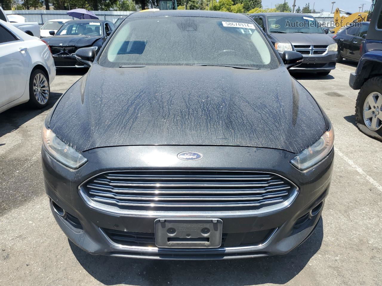 2013 Ford Fusion Titanium Black vin: 3FA6P0K9XDR148816