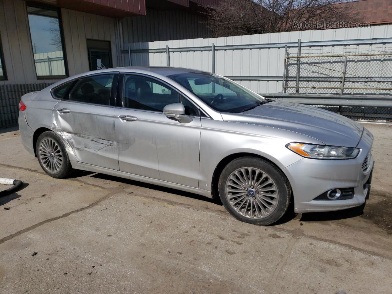 2013 Ford Fusion Titanium Silver vin: 3FA6P0K9XDR183288