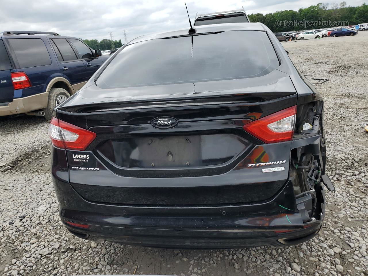 2016 Ford Fusion Titanium Black vin: 3FA6P0K9XGR213166