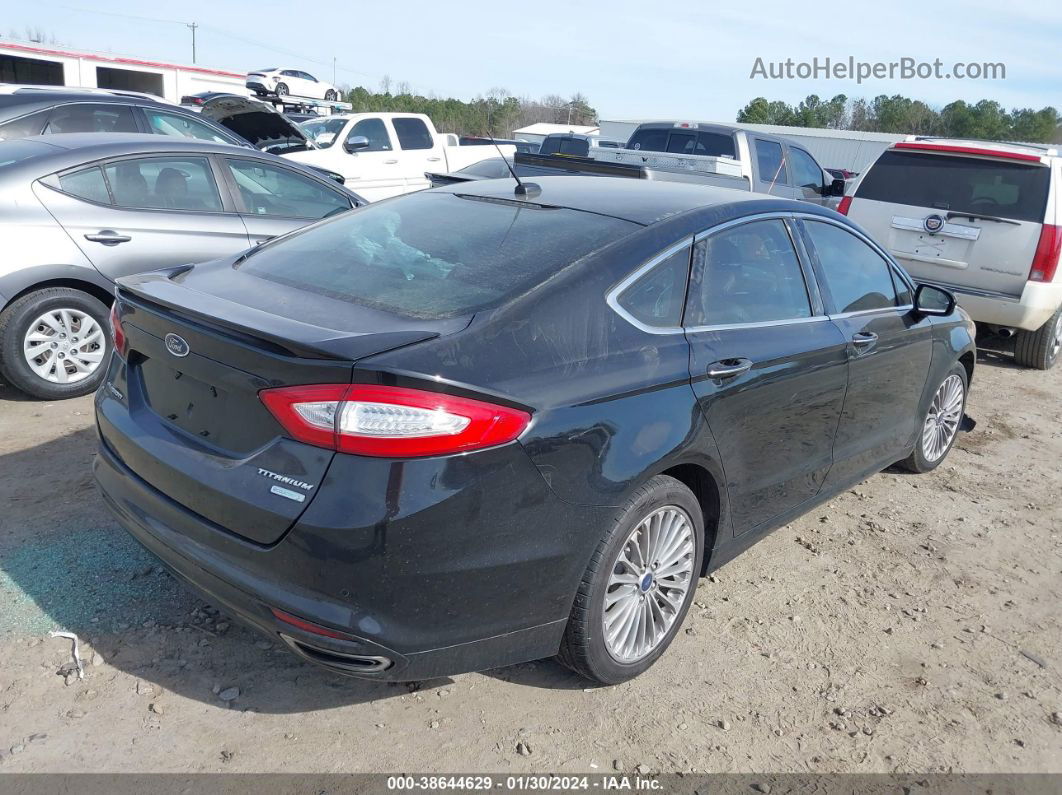 2016 Ford Fusion Titanium Black vin: 3FA6P0K9XGR400889