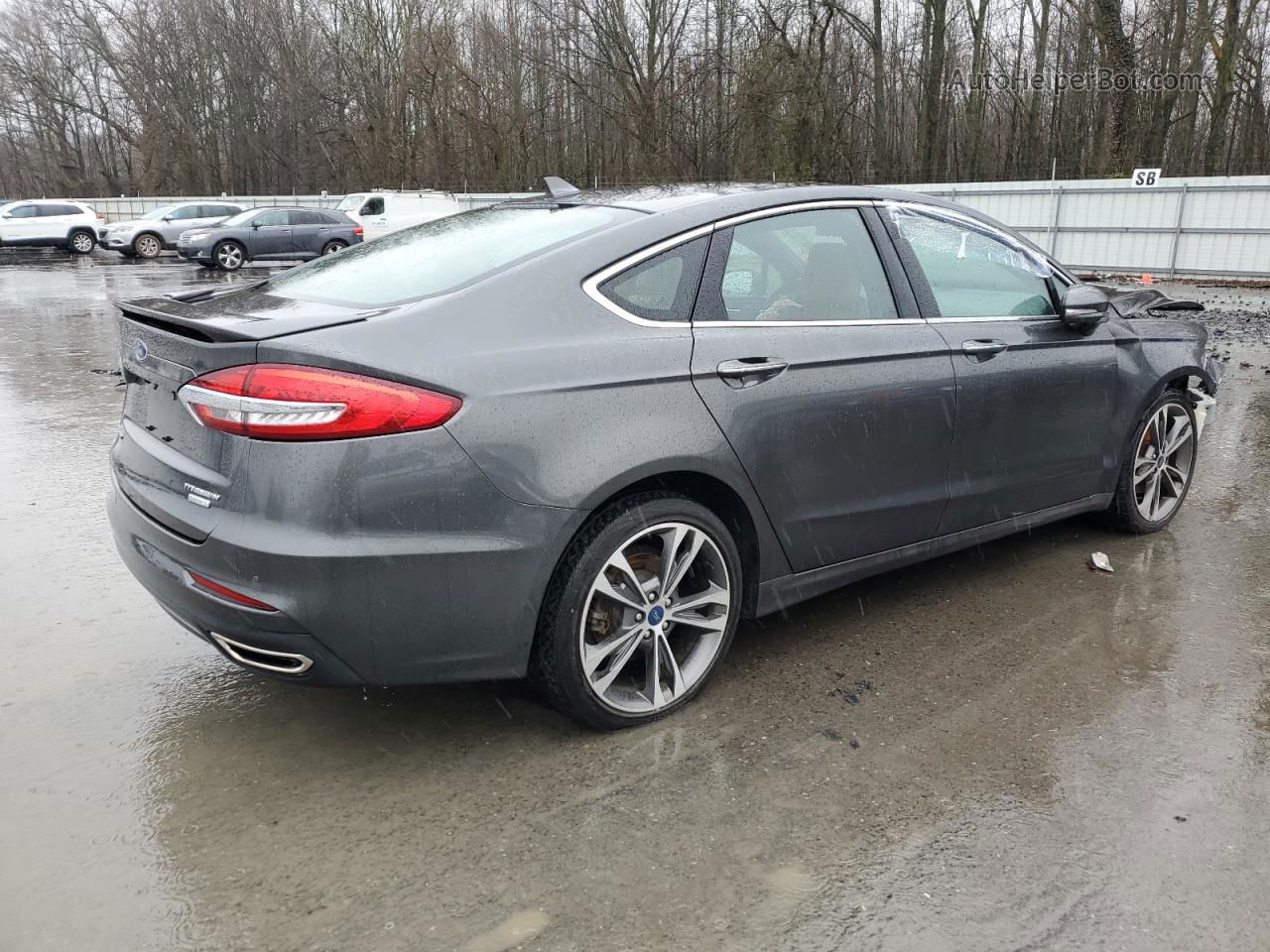 2019 Ford Fusion Titanium Gray vin: 3FA6P0K9XKR270556