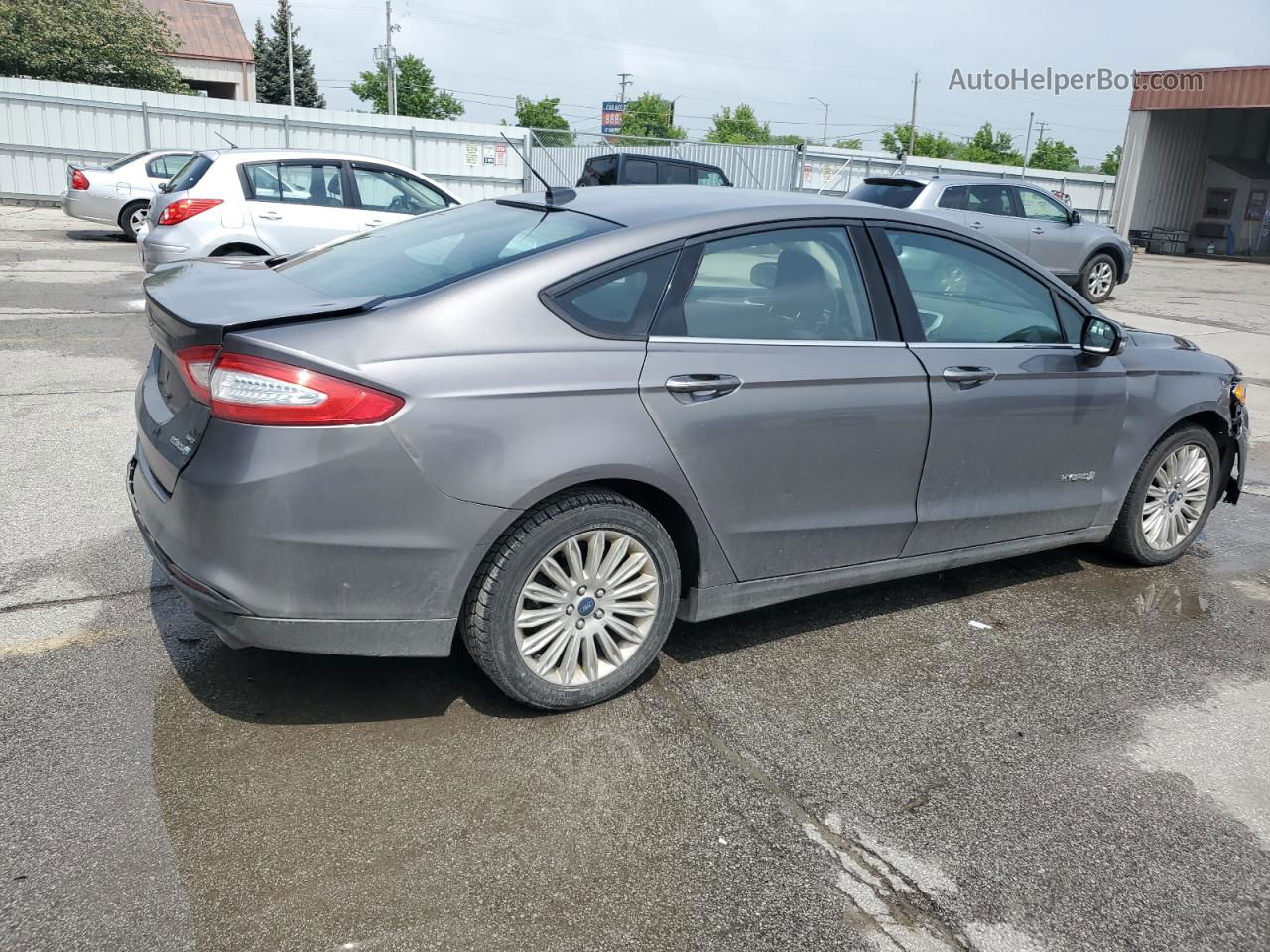 2013 Ford Fusion Se Hybrid Gray vin: 3FA6P0LU0DR299425