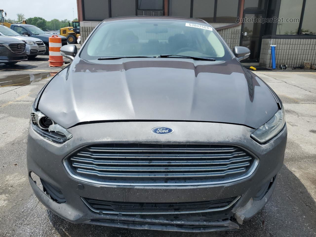 2013 Ford Fusion Se Hybrid Gray vin: 3FA6P0LU0DR299425