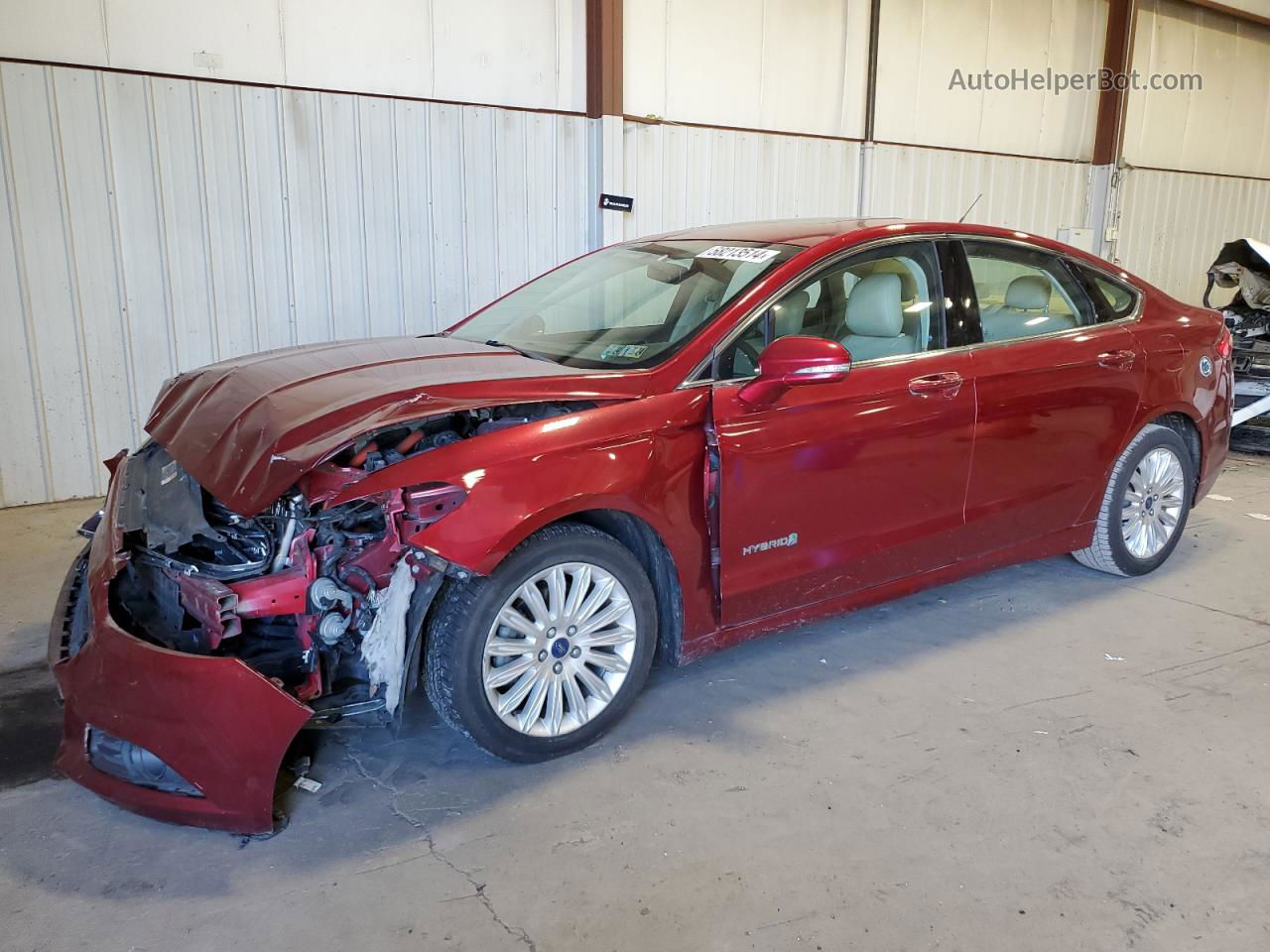 2013 Ford Fusion Se Hybrid Red vin: 3FA6P0LU0DR301707