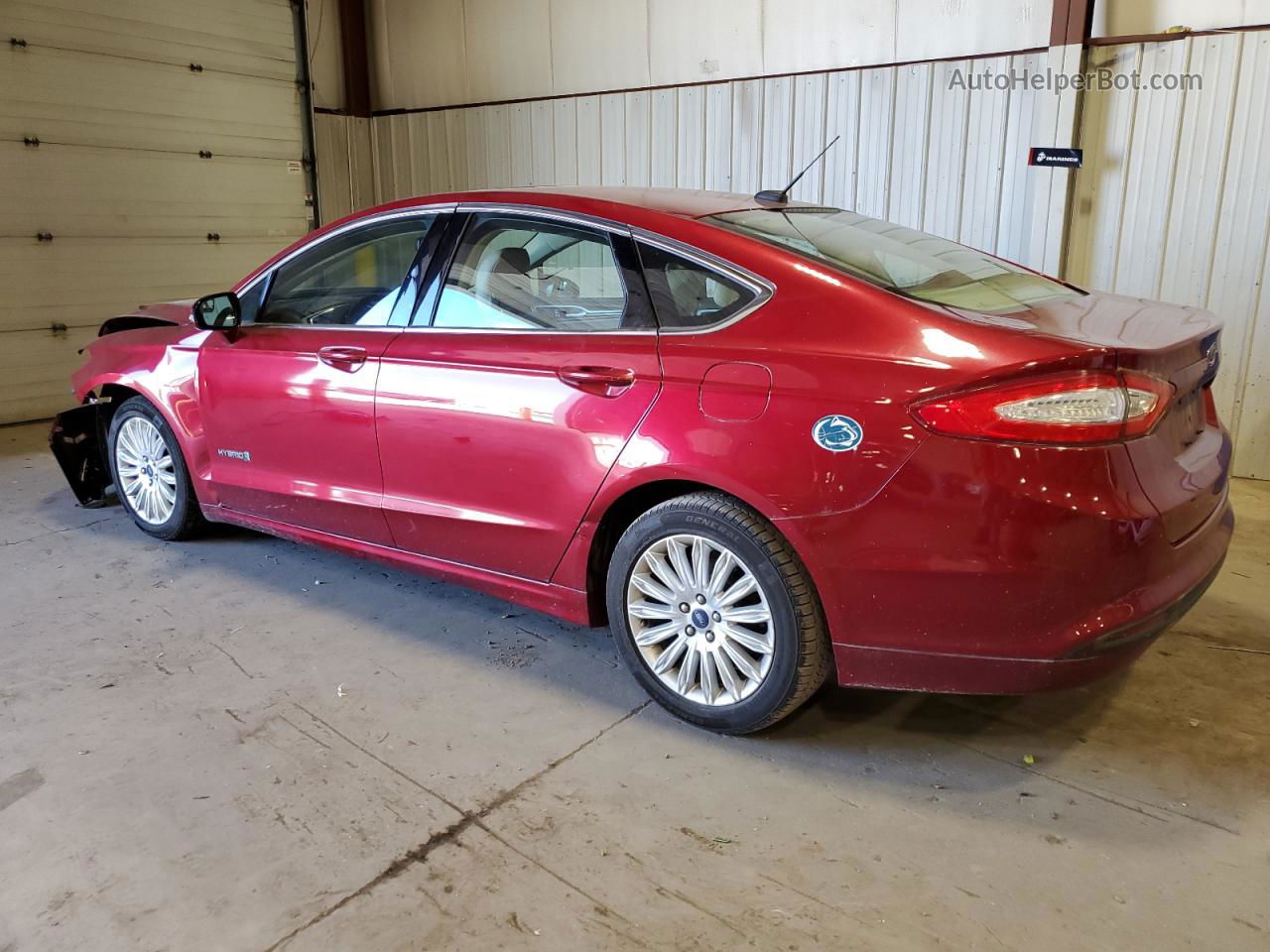 2013 Ford Fusion Se Hybrid Red vin: 3FA6P0LU0DR301707