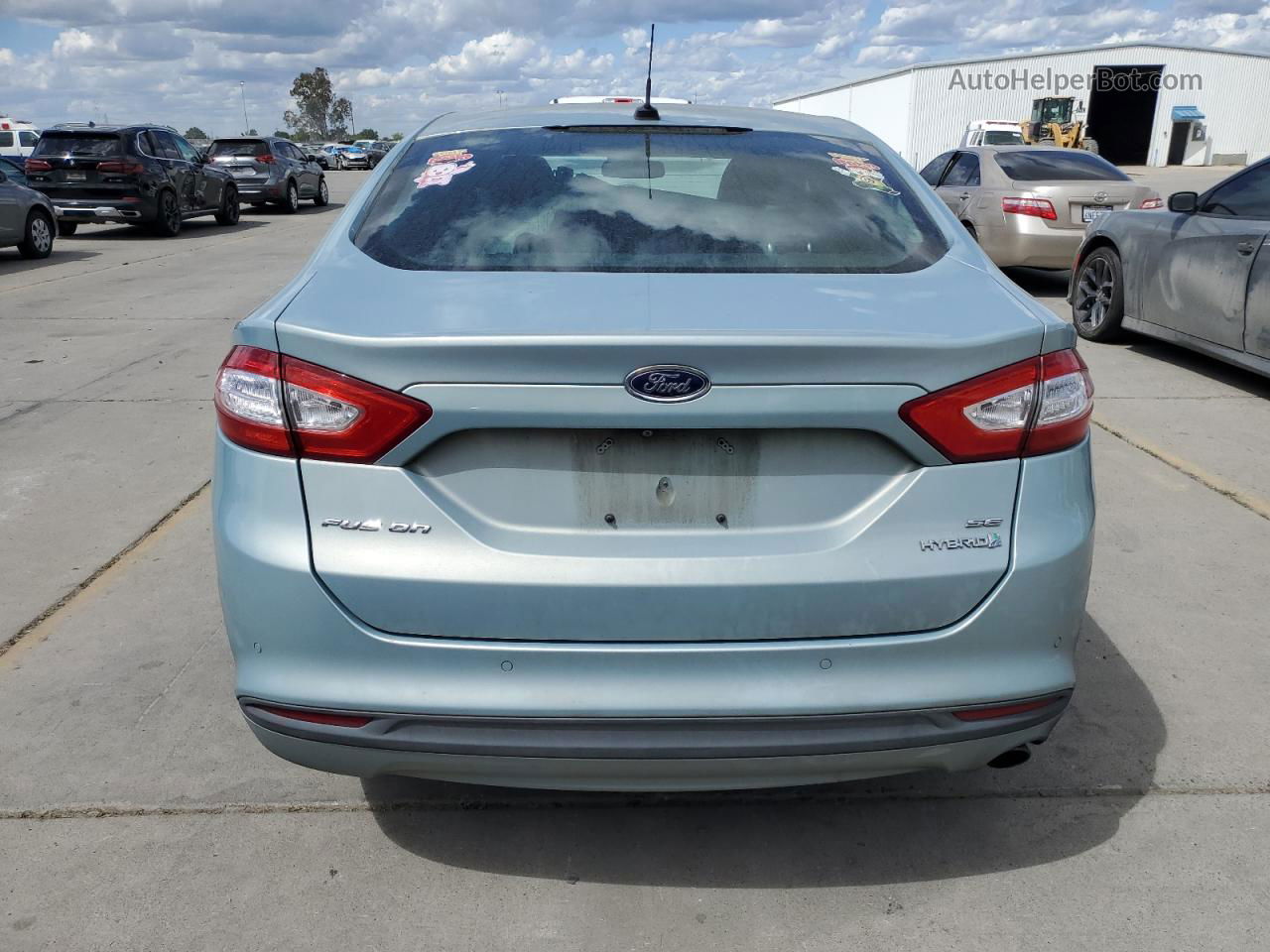 2014 Ford Fusion Se Hybrid Синий vin: 3FA6P0LU0ER227951