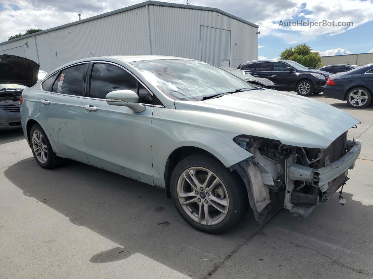 2014 Ford Fusion Se Hybrid Blue vin: 3FA6P0LU0ER227951