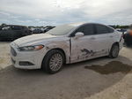 2014 Ford Fusion Se Hybrid White vin: 3FA6P0LU0ER233491