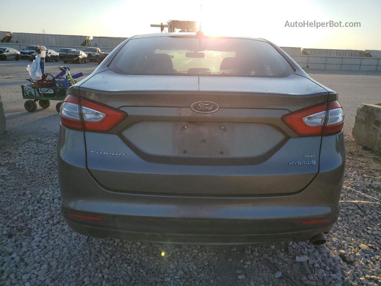 2014 Ford Fusion Se Hybrid Gray vin: 3FA6P0LU0ER329329