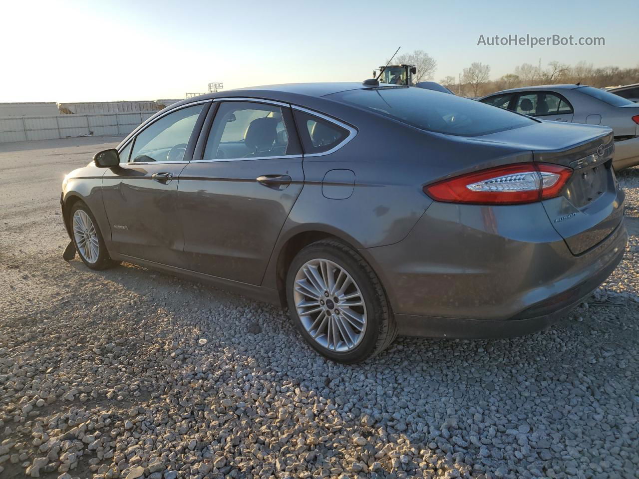 2014 Ford Fusion Se Hybrid Gray vin: 3FA6P0LU0ER329329