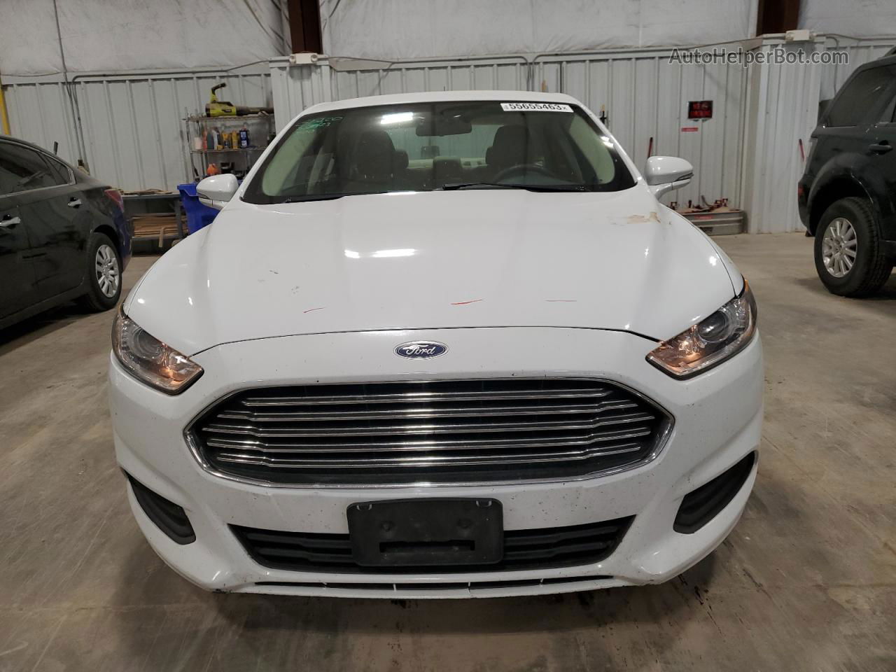 2016 Ford Fusion Se Hybrid White vin: 3FA6P0LU0GR103083