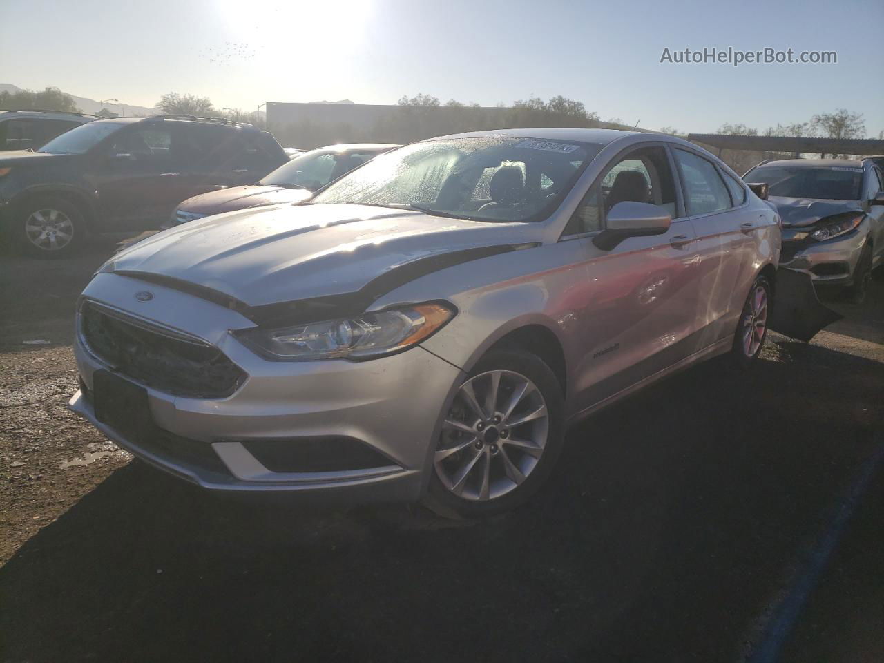 2017 Ford Fusion Se Hybrid Silver vin: 3FA6P0LU0HR105501