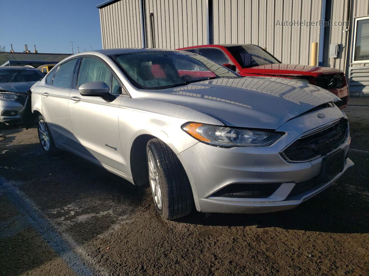 2017 Ford Fusion Se Hybrid Silver vin: 3FA6P0LU0HR105501